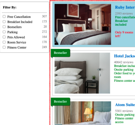 a screenshot of my hotel booking app