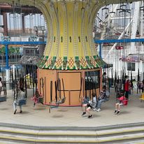 a picture of a carosel on the Ocean City boardwalk