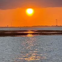 sunset over the ocean